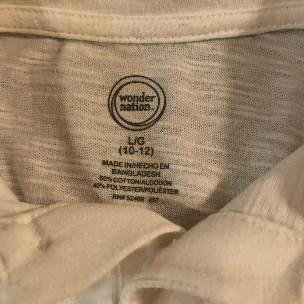 (2) Boys White Polo Shirts - Picture 3 of 3
